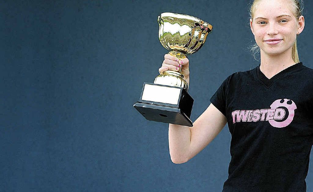 WMC Queensland pinweight titleholder Courtney Rainbow. WMC Queensland pinweight titleholder Courtney Rainbow.