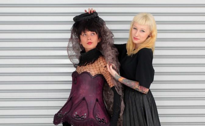 Diploma in fashion student's working on their collections at Mooloolaba TAFE. Crizanne Bracken (24) models 'Calypso', designed by Bre Devine (19). Photo: Cade Mooney / Sunshine Coast Daily Diploma in fashion student's working on their collections at Mooloolaba TAFE. Crizanne Bracken (24) models 'Calypso', designed by Bre Devine (19). Photo: Cade Mooney / Sunshine Coast Daily