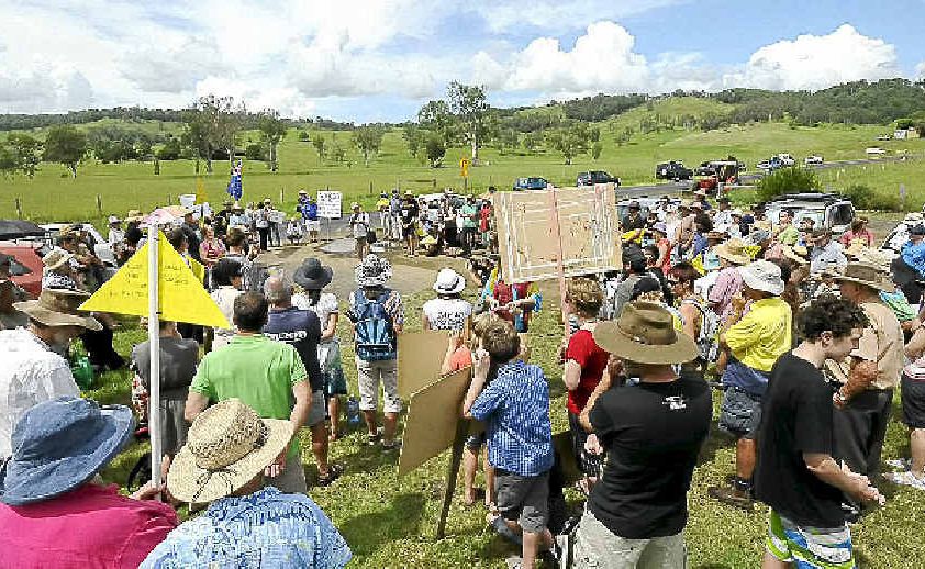 One of many recent CSG protest rallies, in this case about 100 people turned out at Tuncester hall. One of many recent CSG protest rallies, in this case about 100 people turned out at Tuncester hall.