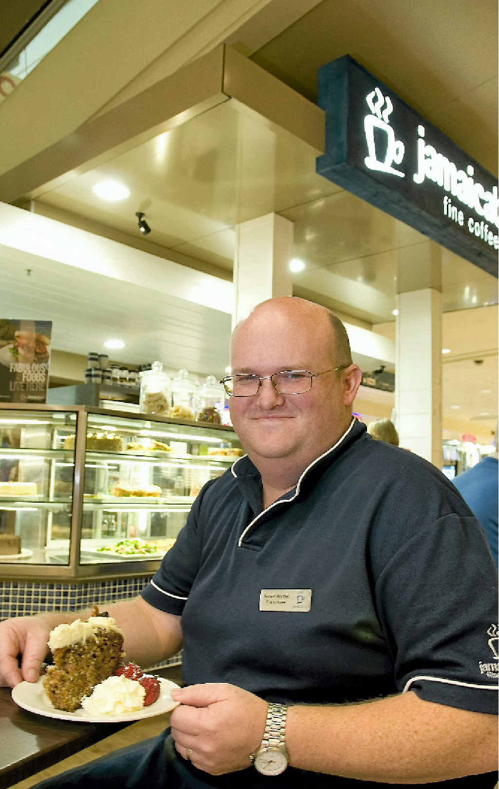 Jamaica Blue franchisee Robert Whittet at his Grand Central business. Jamaica Blue franchisee Robert Whittet at his Grand Central business.