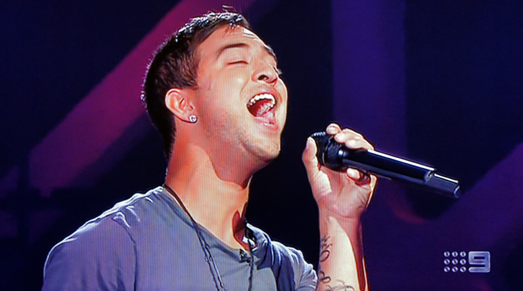 Chris Sebastian has won his battle round on The Voice. Chris Sebastian has won his battle round on The Voice.