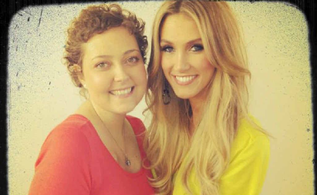 Amy Clough got to meet her idol, Delta Goodrem. Amy Clough got to meet her idol, Delta Goodrem.