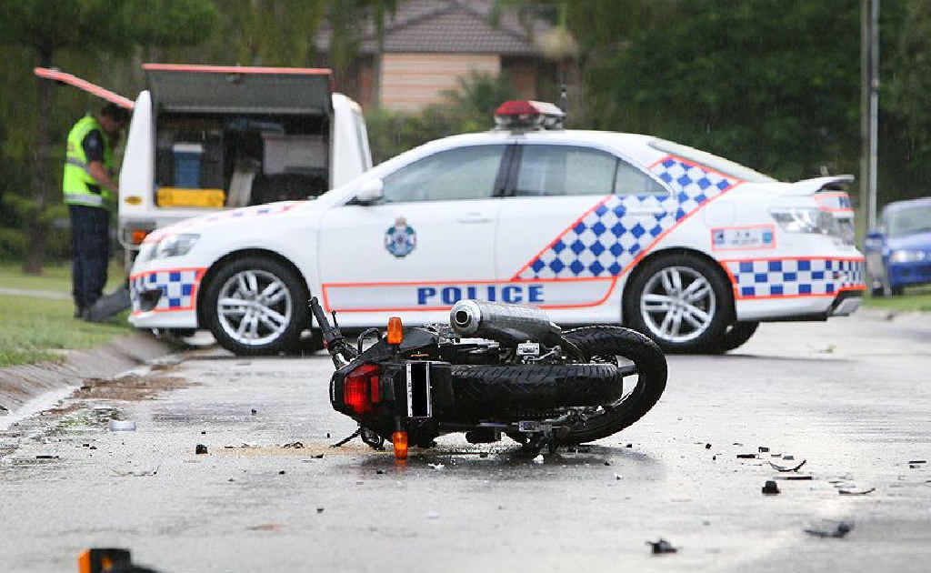 The scene of a fatal traffic accident on Blue Gum Drive in Camira. The scene of a fatal traffic accident on Blue Gum Drive in Camira.