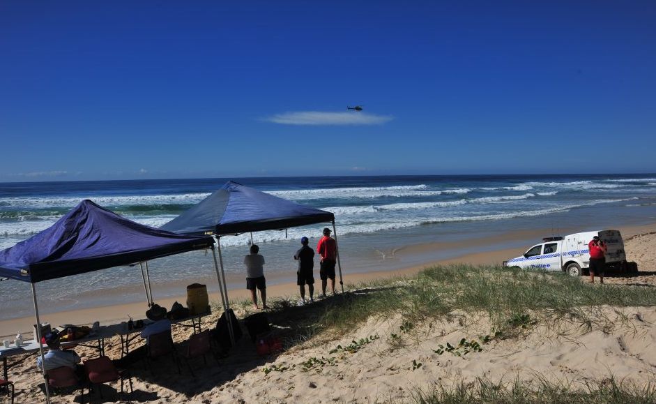 Police and surf lifesavers search for a 37-year-old Brisbane man who went missing after going for a swim yesterday afternoon at Peregian Beach. The command centre at Peregian North. Photo: Brett Wortman / Sunshine Coast Daily Police and surf lifesavers search for a 37-year-old Brisbane man who went missing after going for a swim yesterday afternoon at Peregian Beach. The command centre at Peregian North. Photo: Brett Wortman / Sunshine Coast Daily