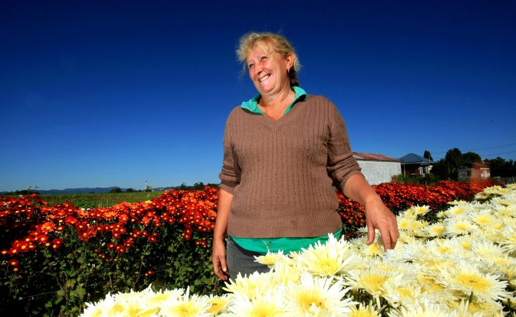 Crystal Creek Flowers owner Janelle Wright with some of her flowers. Crystal Creek Flowers owner Janelle Wright with some of her flowers.