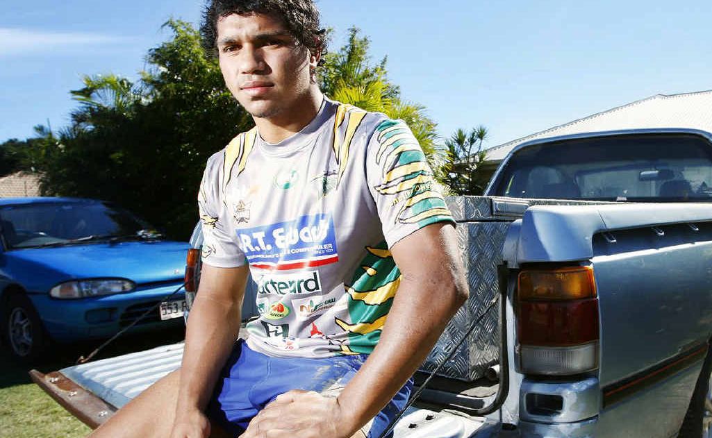 Jets footballer Geoffery Broome, of North Booval, apprehended a car thief by jumping into the tray of his ute as it was driven away. Jets footballer Geoffery Broome, of North Booval, apprehended a car thief by jumping into the tray of his ute as it was driven away.