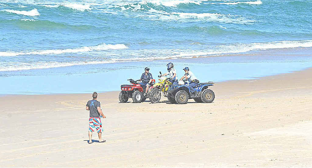 Police search for the man missing off Peregian Beach. Police search for the man missing off Peregian Beach.