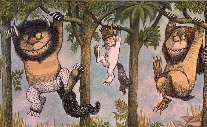 Characters from Where the Wild Things Are, some of which resemble Maurice Sendak’s relatives from childhood. Characters from Where the Wild Things Are, some of which resemble Maurice Sendak’s relatives from childhood.