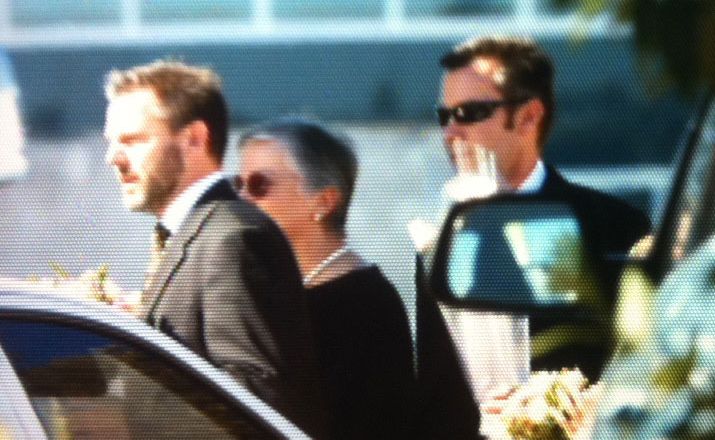 Gerard Baden-Clay entering the church. Gerard Baden-Clay entering the church.