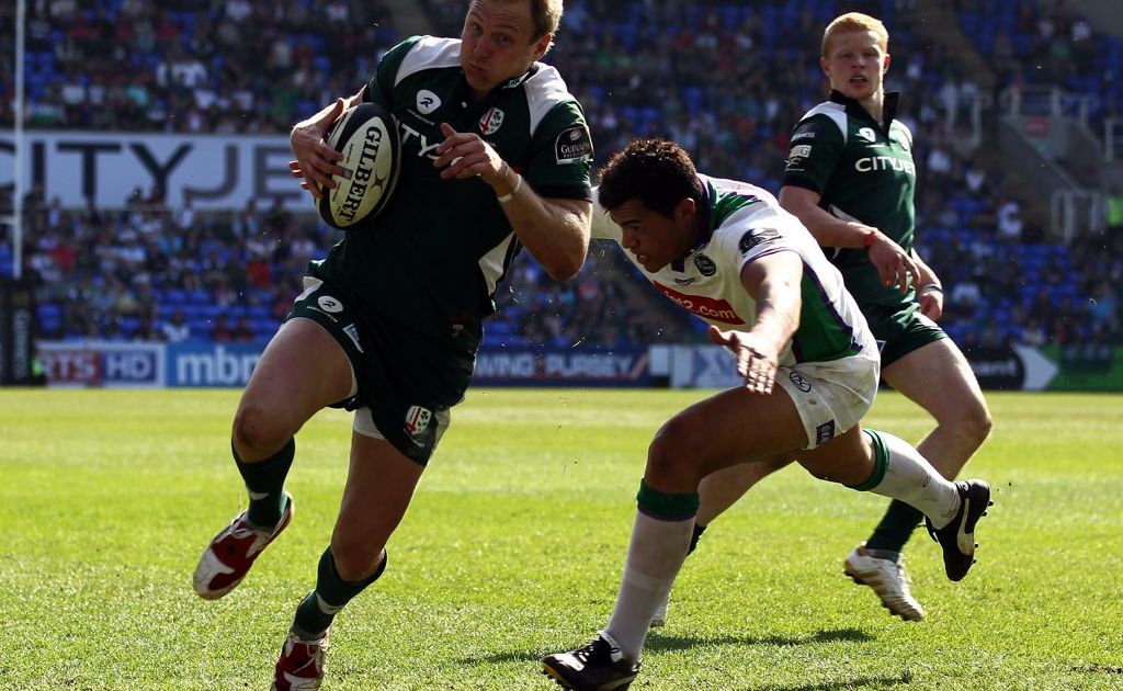 Peter Hewat seen here playing for London Irish. Peter Hewat seen here playing for London Irish.