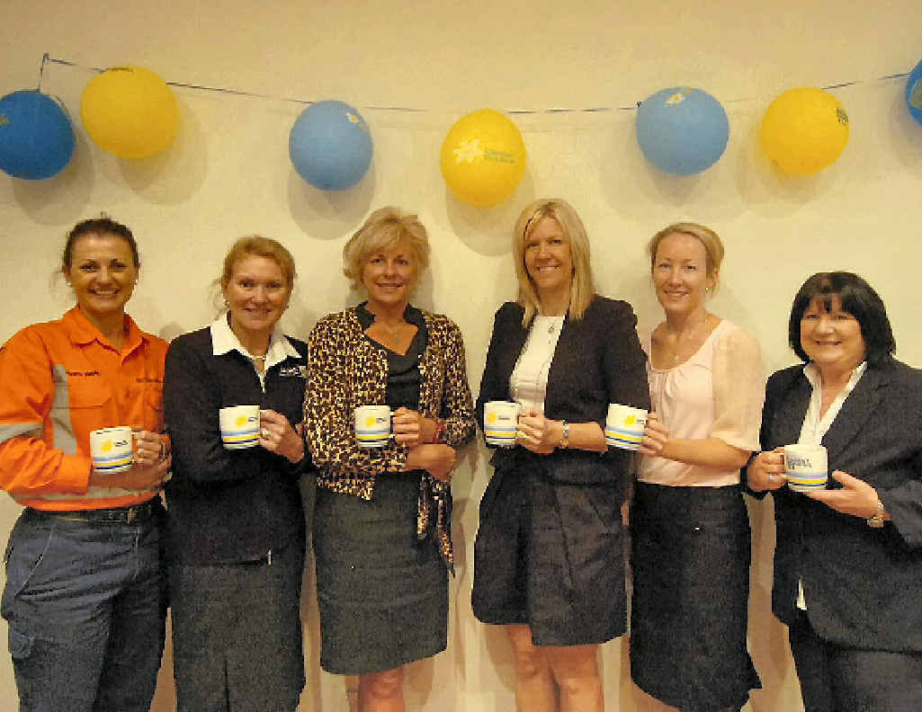 Jacinta Haplin, Kerry Whitaker, Judy Reynolds, Tina Zawila, Jorelle Gove and Leigh Zimmerlie at the GAGAL biggest morning tea. Jacinta Haplin, Kerry Whitaker, Judy Reynolds, Tina Zawila, Jorelle Gove and Leigh Zimmerlie at the GAGAL biggest morning tea.