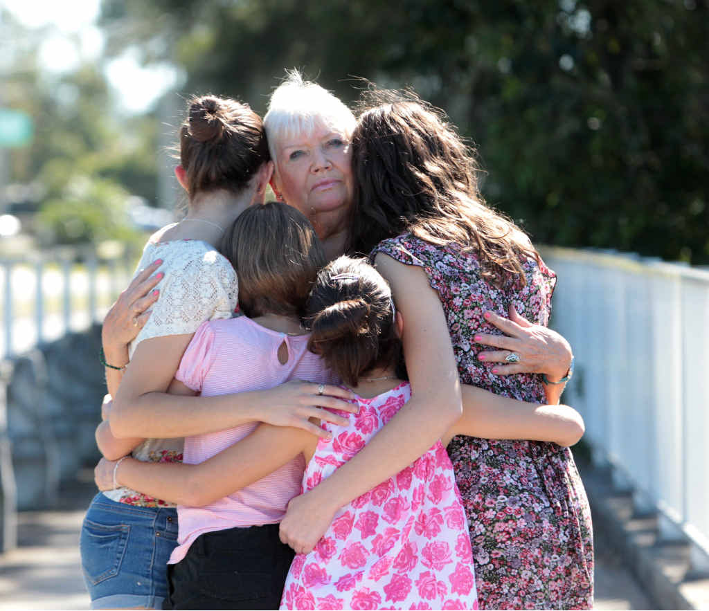 Four girls being deported to Italy. Pictured with their great grandmother Caryl Highton. Four girls being deported to Italy. Pictured with their great grandmother Caryl Highton.