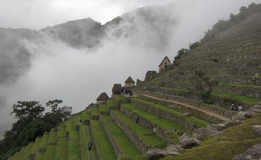 Terraces at Machu Picchu highlight the Incas' stoneworking skills.
Terraces at Machu Picchu highlight the Incas' stoneworking skills.