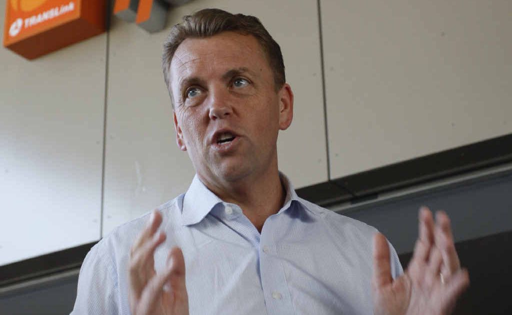 Transport Minister Scott Emerson during a previous visit to Ipswich train station to discuss public transport policy. Transport Minister Scott Emerson during a previous visit to Ipswich train station to discuss public transport policy.