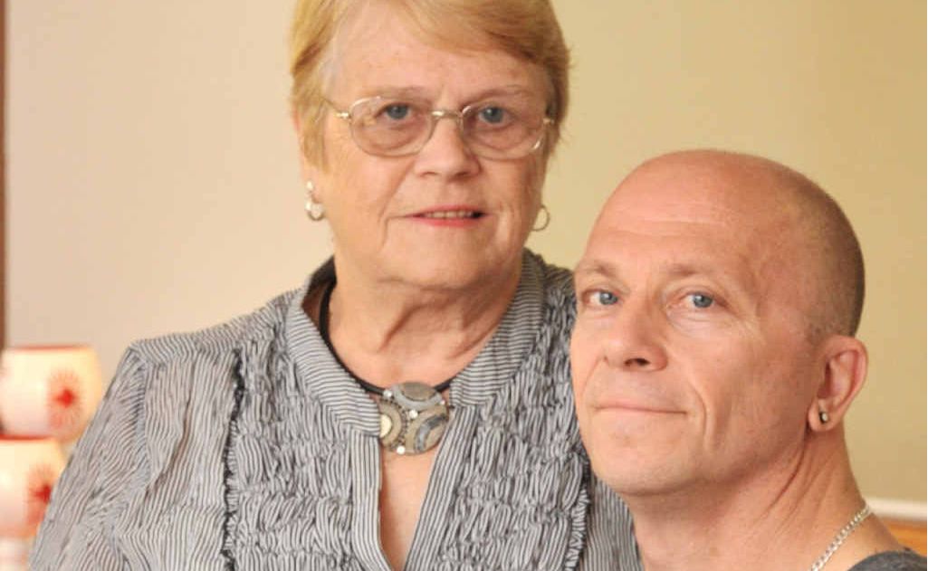 Graham Stafford with his mum Jean Stafford. Graham Stafford with his mum Jean Stafford.