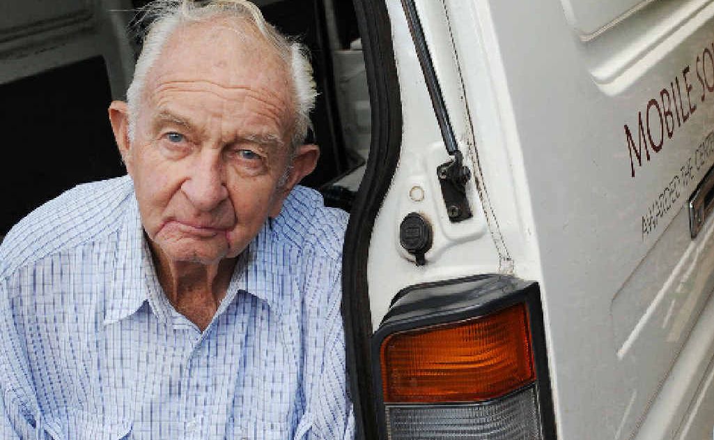 Darcy Goodwin has been frustrated at not being able to drive his Five Loaves Mobile Soup Kitchen van. Darcy Goodwin has been frustrated at not being able to drive his Five Loaves Mobile Soup Kitchen van.