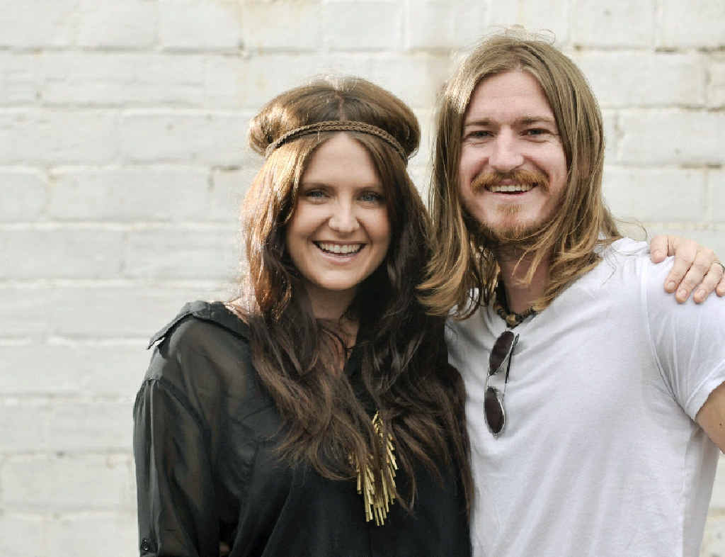 HAPPY NEWS: Brooke McClymont with husband Adam Eckersley. Photo: Adam Hourigan