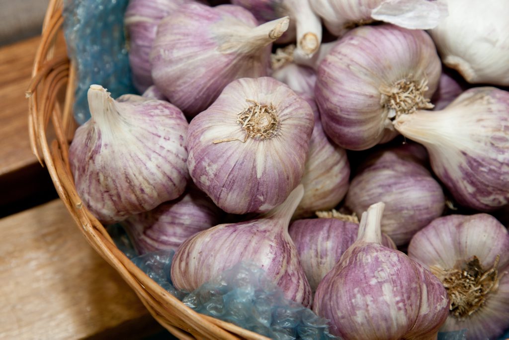 She threw two objects, including a jar of garlic at her former partner She threw two objects, including a jar of garlic at her former partner