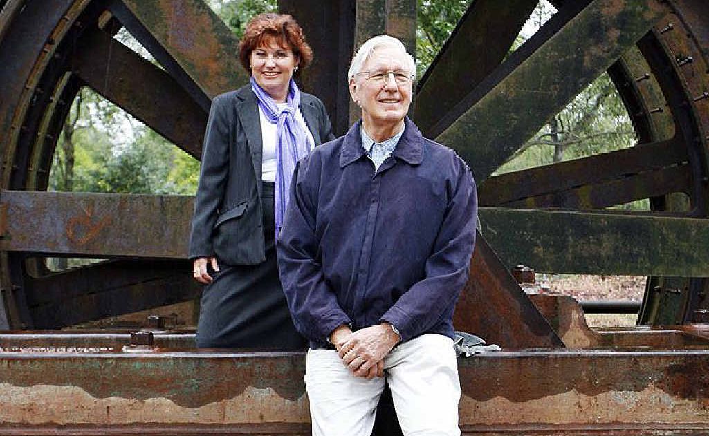 The Mineworkers Trust’s Jo-Ann Miller and Haenke Foundation trustee Wybe Geertsma put wheels in motion. The Mineworkers Trust’s Jo-Ann Miller and Haenke Foundation trustee Wybe Geertsma put wheels in motion.