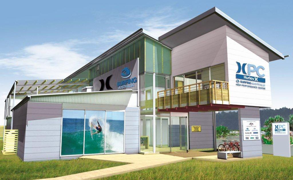 An artist’s impression of the Hurley Surfing Australia High Performance Centre to be officially opened on June 15. An artist’s impression of the Hurley Surfing Australia High Performance Centre to be officially opened on June 15.