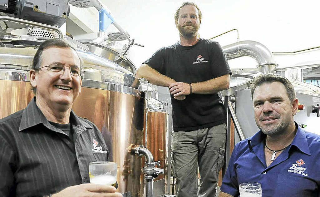 The Brewery’s owner Barry Schadel, brewer Stuart Ritchie and manager Adam Rose. The Brewery’s owner Barry Schadel, brewer Stuart Ritchie and manager Adam Rose.