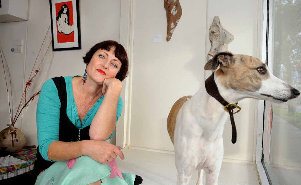 North Lismore artist Clare Twomey pictured with her dog Trevor at the Serpentine Gallery in North Lismore where her work will be part of the sixth Scarlet exhibition. North Lismore artist Clare Twomey pictured with her dog Trevor at the Serpentine Gallery in North Lismore where her work will be part of the sixth Scarlet exhibition.