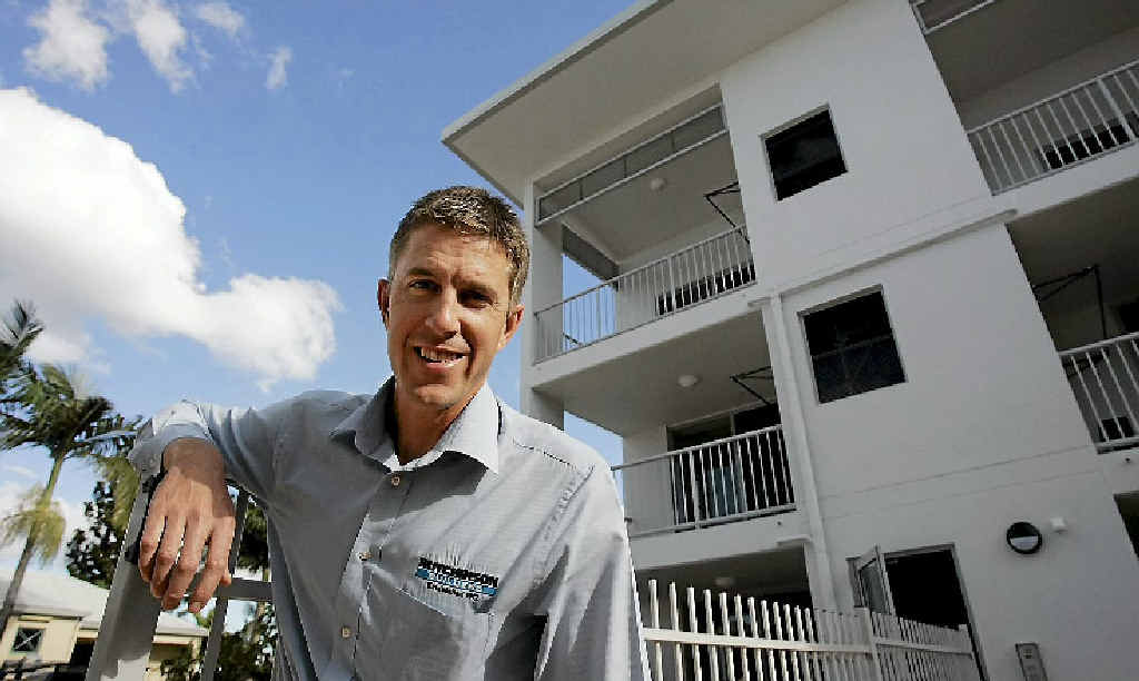 Area manager of Hutchinson Builders Wayne Lauga on the site of one of their newest projects in Rockhampton. Area manager of Hutchinson Builders Wayne Lauga on the site of one of their newest projects in Rockhampton.