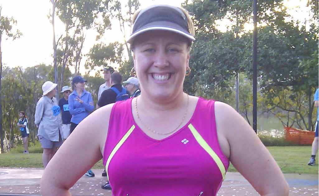 Camilla Petterson at the weekend’s Rocky River Run. Before she started her 12-Week Body Transformation, she could barely walk 5km. Camilla Petterson at the weekend’s Rocky River Run. Before she started her 12-Week Body Transformation, she could barely walk 5km.