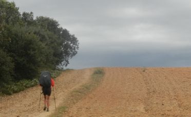 Walking into Astorga.
Walking into Astorga.