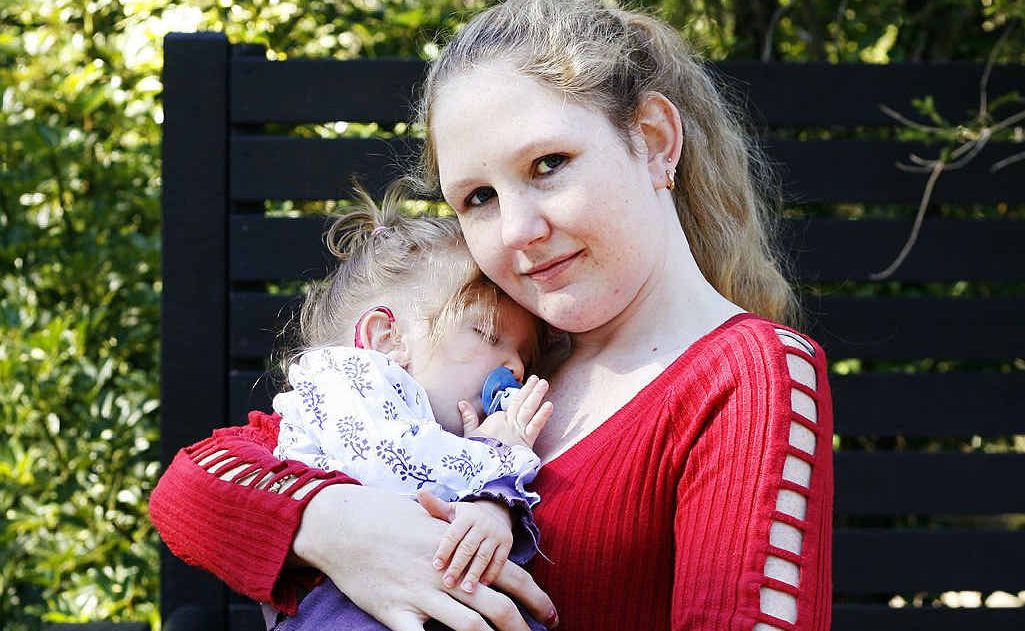 Christine Priestley holds her 22-month-old daughter, Adele Elliott, who suffers from a rare genetic condition. Christine Priestley holds her 22-month-old daughter, Adele Elliott, who suffers from a rare genetic condition.