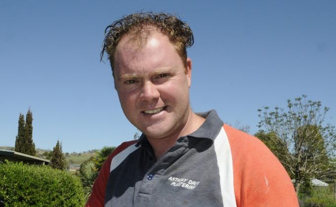 Tradie, Anthony Davis, plasterer. Tradie, Anthony Davis, plasterer.