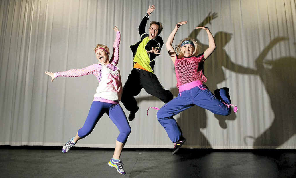 Shelley, Aaron and Sam Keehn are fired up for the Zumba event. Shelley, Aaron and Sam Keehn are fired up for the Zumba event.