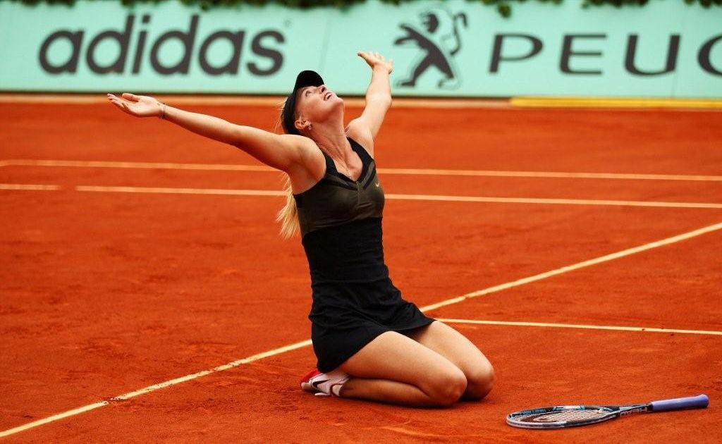 Maria Sharapova beat Sara Errani in the final of the women's singles at the French Open in Paris. Maria Sharapova beat Sara Errani in the final of the women's singles at the French Open in Paris.