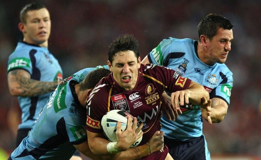 Action from the first half of the second 2012 State of Origin match between Queensland and New South Wales in Sydney. Action from the first half of the second 2012 State of Origin match between Queensland and New South Wales in Sydney.