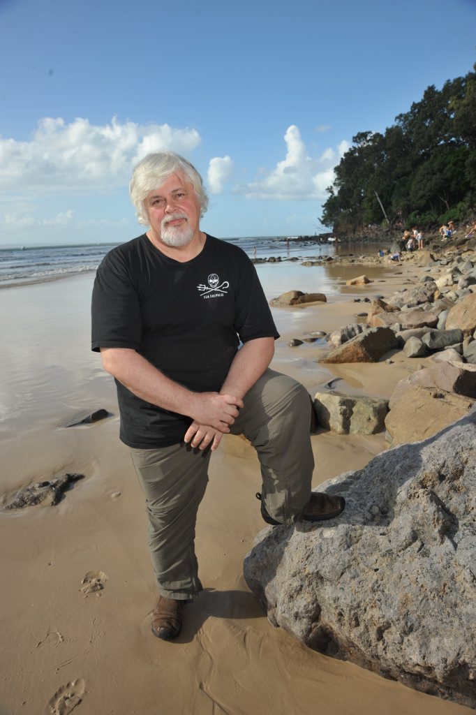 Captain of the Sea Shepherd protest ship, Paul Watson. Captain of the Sea Shepherd protest ship, Paul Watson.
