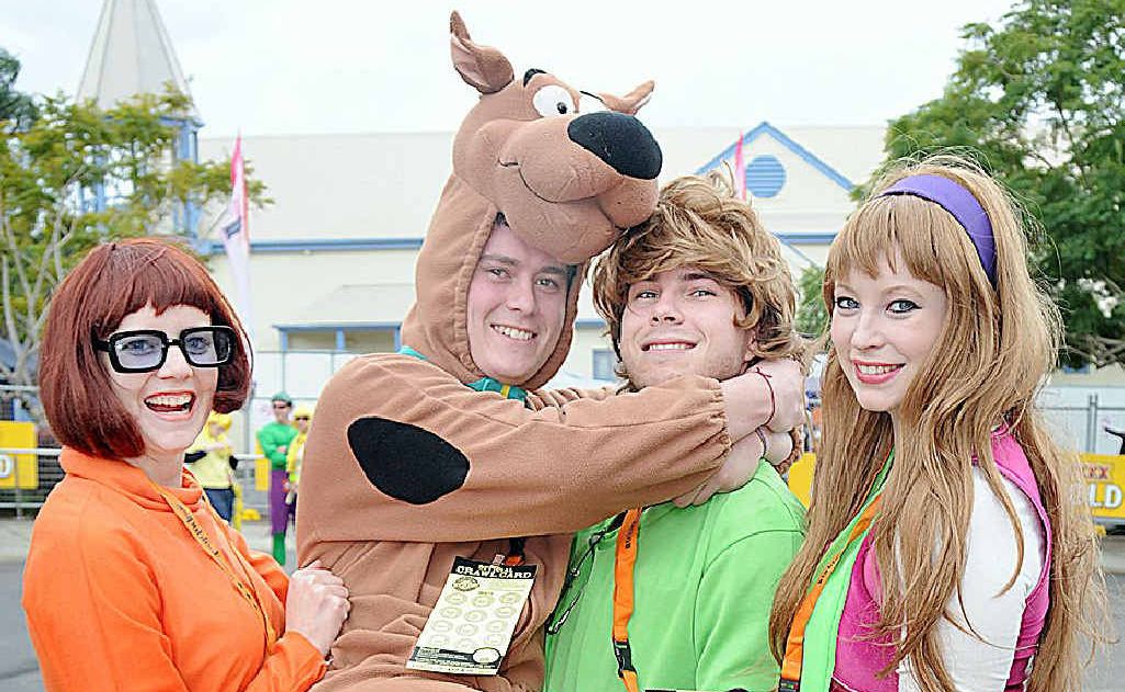 Emma Johnston, Joshua McIntosh, Jessica Beaton and Matthew Poppell won the People's Choice costume award for PubFest 2012.