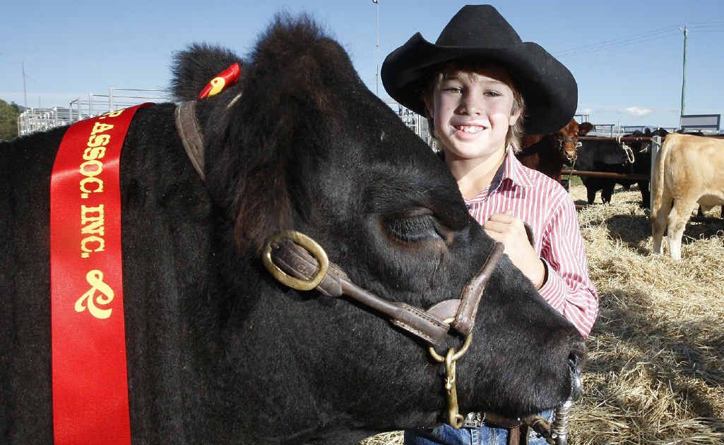 Billy Goetsch with Black Betty. Billy placed second for his class at the Kalbar Show. Billy Goetsch with Black Betty. Billy placed second for his class at the Kalbar Show.