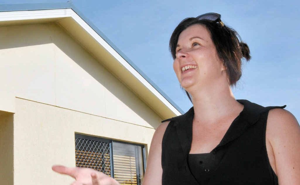 First home buyer Nikaela Plummer and her partner worked towards purchasing their new house for a couple of years. First home buyer Nikaela Plummer and her partner worked towards purchasing their new house for a couple of years.