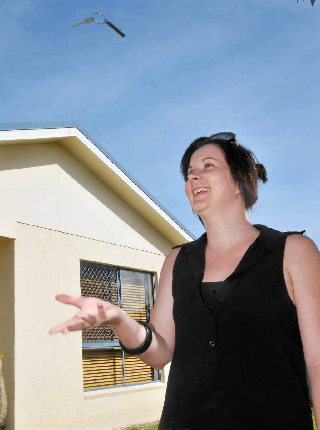 First home buyer Nikaela Plummer and her partner worked towards purchasing their new house for a couple of years. First home buyer Nikaela Plummer and her partner worked towards purchasing their new house for a couple of years.