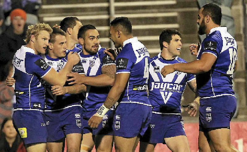 Josh Reynolds, second from left, has been in stellar form for the Bulldogs this year and says he is loving his footy. Josh Reynolds, second from left, has been in stellar form for the Bulldogs this year and says he is loving his footy.