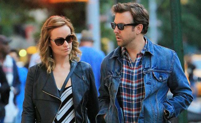 Olivia Wilde and Jason Sudeikis. Olivia Wilde and Jason Sudeikis.
