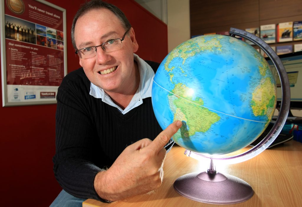 Andrew Moloney, who is the director of four Travelscene stores in the area, says the days of last-minute deals are over and it's all about booking early. Andrew Moloney, who is the director of four Travelscene stores in the area, says the days of last-minute deals are over and it's all about booking early.