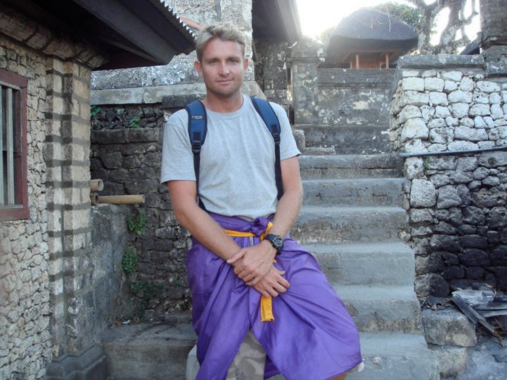 Mark Ovenden in Bali. Mark Ovenden in Bali.