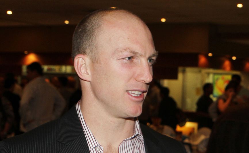 Darren Lockyer in Mackay on Wednesday night. Darren Lockyer in Mackay on Wednesday night.