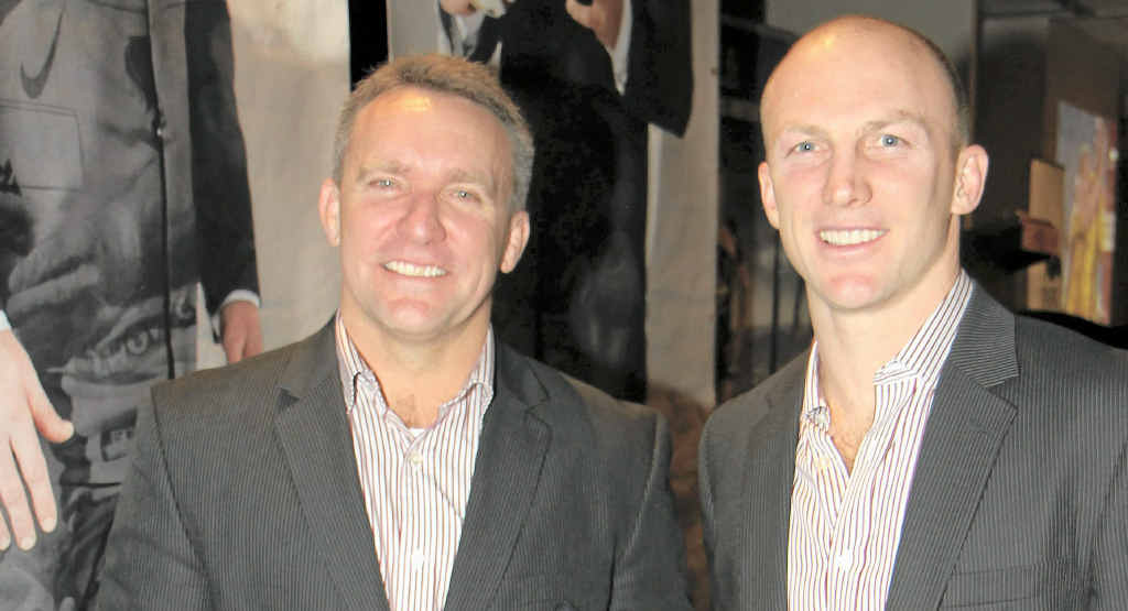 Broncos chief executive Paul White and Darren Lockyer at the Andergrove Tavern for the Broncos Regional Dinner. Broncos chief executive Paul White and Darren Lockyer at the Andergrove Tavern for the Broncos Regional Dinner.