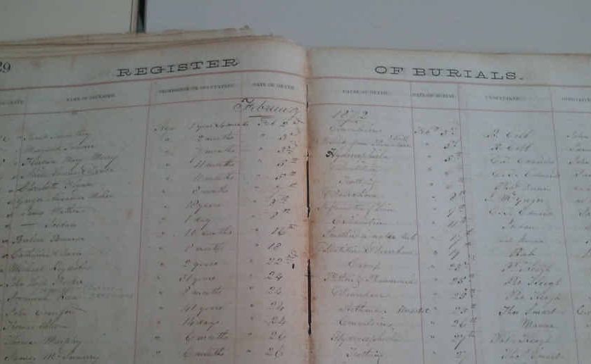 Old burial registers are a great tool for genealogical research. Old burial registers are a great tool for genealogical research.