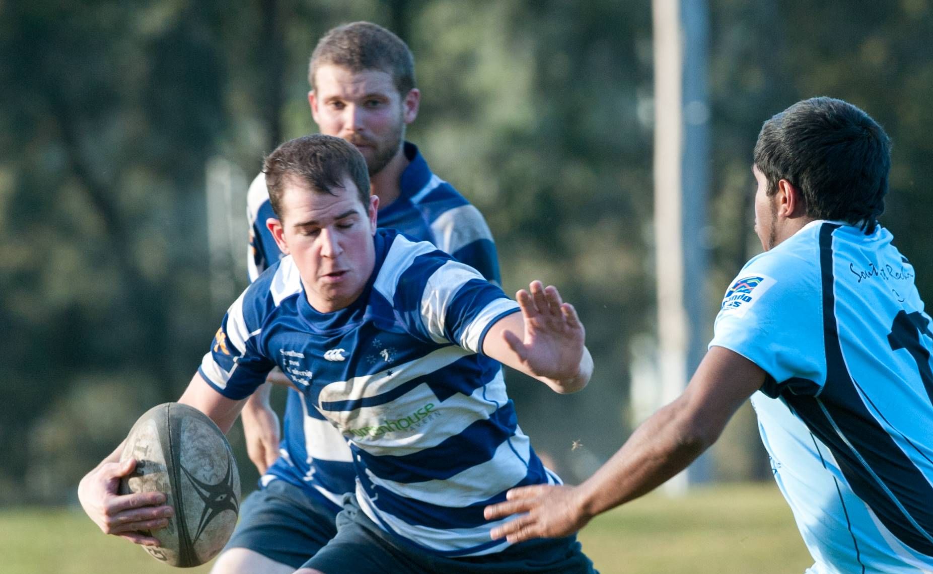 Dynamic Southern Cross University lock Paul Harrison turned in a huge first half against South West Rocks today. Dynamic Southern Cross University lock Paul Harrison turned in a huge first half against South West Rocks today.