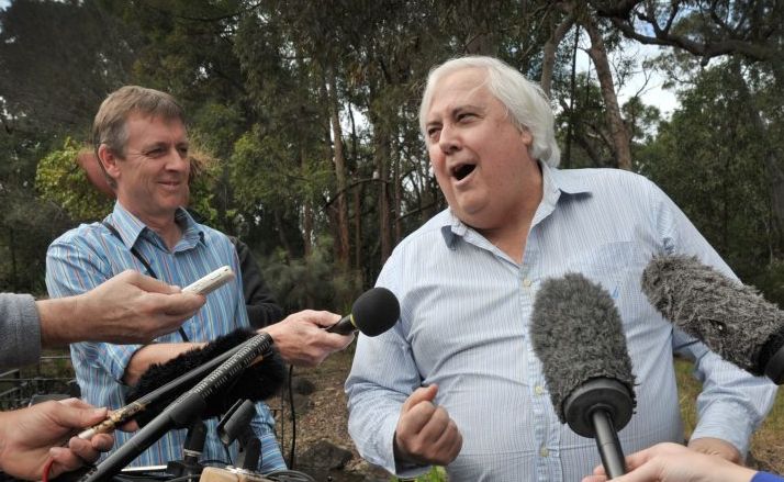 Clive Palmer seen here addressing media at the Palmer Coolum Resort. Clive Palmer seen here addressing media at the Palmer Coolum Resort.