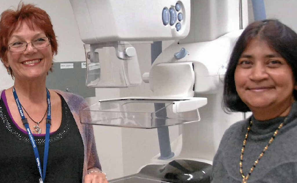 CHECK UP: Breast Screen radiologists Bernadette Gallagher and Joshha Govender are ready for the opening of the new Gladstone Base Hospital clinic. CHECK UP: Breast Screen radiologists Bernadette Gallagher and Joshha Govender are ready for the opening of the new Gladstone Base Hospital clinic.