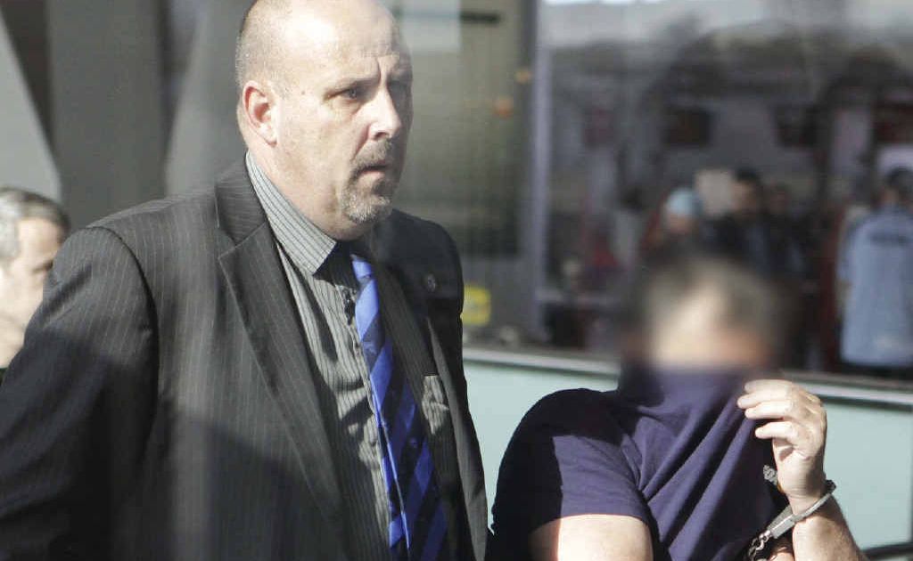 EXTRADITED: Stenberg being led through Sydney Airport by police follow his arrest in the Northern Territory late last year. EXTRADITED: Stenberg being led through Sydney Airport by police follow his arrest in the Northern Territory late last year.